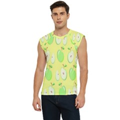 Apple Pattern Green Yellow Men s Raglan Cap Sleeve Tee by artworkshop