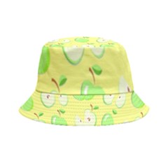 Apple Pattern Green Yellow Inside Out Bucket Hat by artworkshop