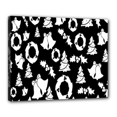  Card Christmas Decembera Canvas 20  x 16  (Stretched)