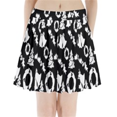  Card Christmas Decembera Pleated Mini Skirt