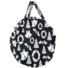  Card Christmas Decembera Giant Round Zipper Tote