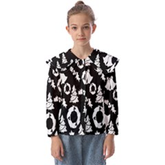  Card Christmas Decembera Kids  Peter Pan Collar Blouse