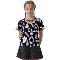  Card Christmas Decembera Kids  Front Cut Tee