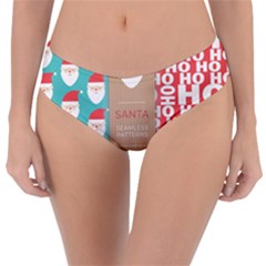  Christmas Claus Continuous Reversible Classic Bikini Bottoms by artworkshop