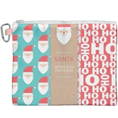  Christmas Claus Continuous Canvas Cosmetic Bag (xxxl) by artworkshop