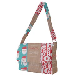  Christmas Claus Continuous Full Print Messenger Bag (s) by artworkshop