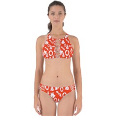 Orange Background Card Christmas  Perfectly Cut Out Bikini Set