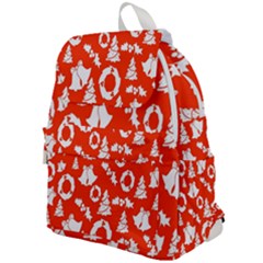 Orange Background Card Christmas  Top Flap Backpack by artworkshop