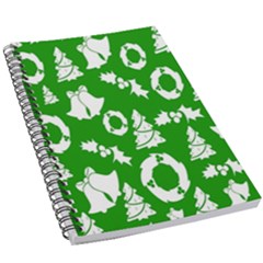 Green  Background Card Christmas  5 5  X 8 5  Notebook by artworkshop