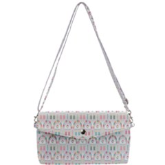 Seamless-pattern Removable Strap Clutch Bag by nateshop