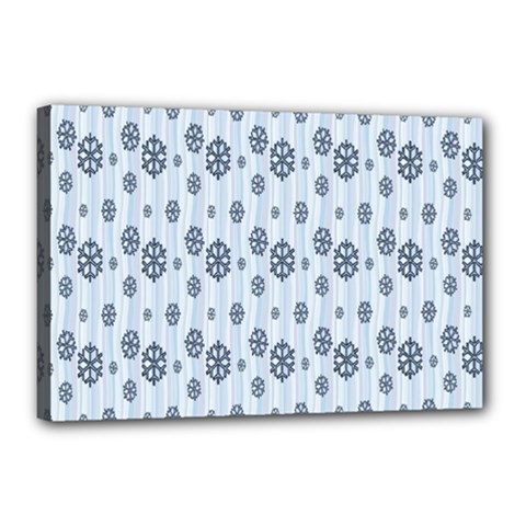Snowflakes-seamless Canvas 18  X 12  (stretched)