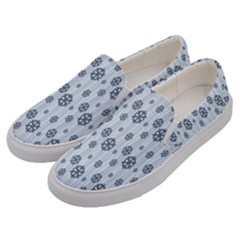 Snowflakes-seamless Men s Canvas Slip Ons by nateshop
