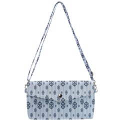 Snowflakes-seamless Removable Strap Clutch Bag by nateshop