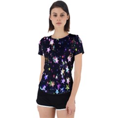 Stars Galaxi Back Cut Out Sport Tee by nateshop