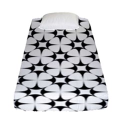 Star-white Triangle Fitted Sheet (Single Size)