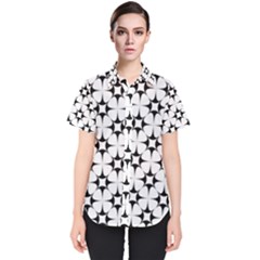 Star-white Triangle Women s Short Sleeve Shirt