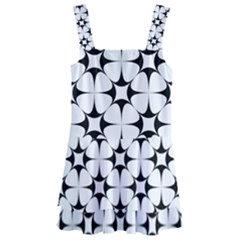 Star-white Triangle Kids  Layered Skirt Swimsuit