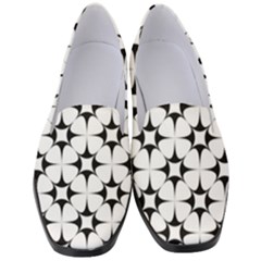 Star-white Triangle Women s Classic Loafer Heels