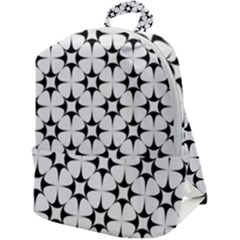 Star-white Triangle Zip Up Backpack