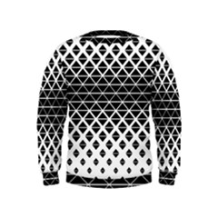 Triangle-black White Kids  Sweatshirt