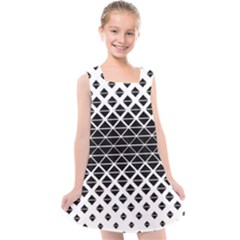 Triangle-black White Kids  Cross Back Dress by nateshop