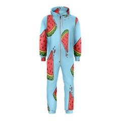 Watermelon-blue Hooded Jumpsuit (kids) by nateshop