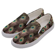 Bird-peacock Men s Canvas Slip Ons