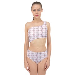 Pattern Christmas Pattern Red Stars Spliced Up Two Piece Swimsuit