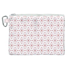 Pattern Christmas Pattern Red Stars Canvas Cosmetic Bag (xl) by Sapixe