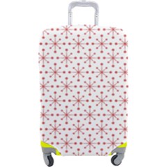 Pattern Christmas Pattern Red Stars Luggage Cover (large)