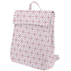 Pattern Christmas Pattern Red Stars Flap Top Backpack