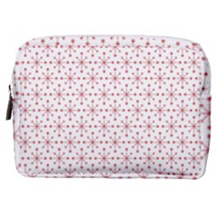 Pattern Christmas Pattern Red Stars Make Up Pouch (medium) by Sapixe