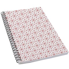 Pattern Christmas Pattern Red Stars 5 5  X 8 5  Notebook by Sapixe
