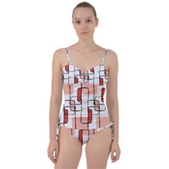 Abstract Seamless Pattern Art Sweetheart Tankini Set