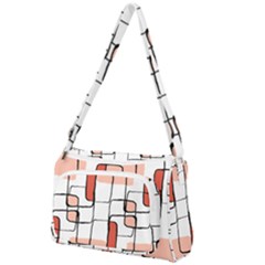 Abstract Seamless Pattern Art Front Pocket Crossbody Bag