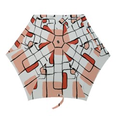 Abstract Seamless Pattern Art Mini Folding Umbrellas