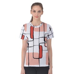 Abstract Seamless Pattern Art Women s Cotton Tee