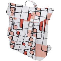 Abstract Seamless Pattern Art Buckle Up Backpack