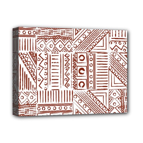 Tribal Pattern Vintage Texture Deluxe Canvas 16  X 12  (stretched) 