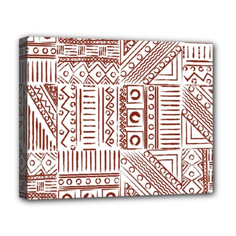 Tribal Pattern Vintage Texture Deluxe Canvas 20  X 16  (stretched)