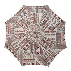 Tribal Pattern Vintage Texture Golf Umbrellas