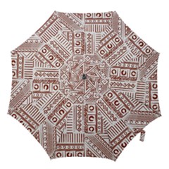 Tribal Pattern Vintage Texture Hook Handle Umbrellas (medium)