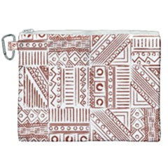 Tribal Pattern Vintage Texture Canvas Cosmetic Bag (xxl)