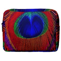 Peacock Plumage Fearher Bird Pattern Make Up Pouch (large) by Sapixe