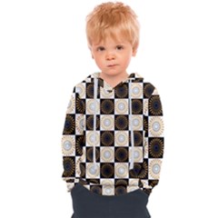 Illustration Checkered Pattern Decoration Kids  Overhead Hoodie