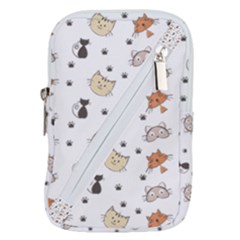 Cat Kitten Design Pattern Belt Pouch Bag (small)