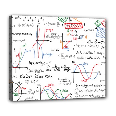 Math Formula Pattern Deluxe Canvas 24  X 20  (stretched)