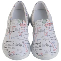 Math Formula Pattern Kids Lightweight Slip Ons