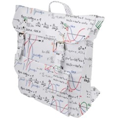 Math Formula Pattern Buckle Up Backpack by Sapixe