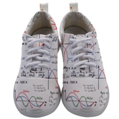 Math Formula Pattern Mens Athletic Shoes by Sapixe